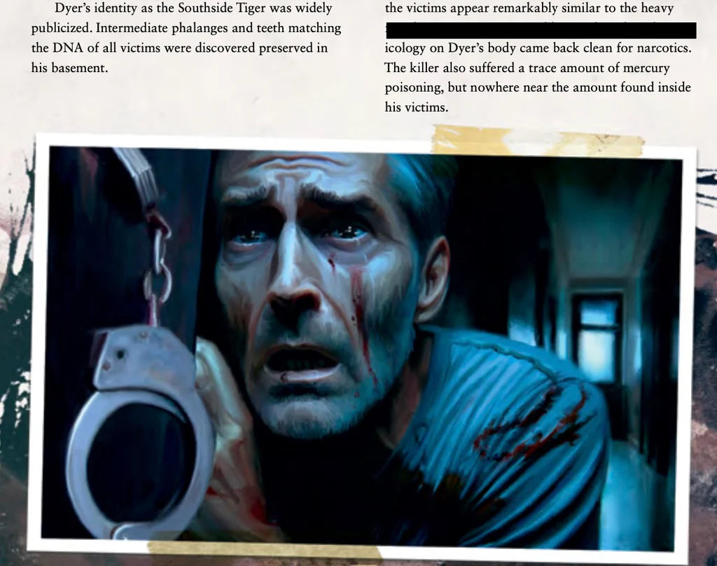 Delta Green RPG: God's Law (Paperback) RPG back cover with scenario details