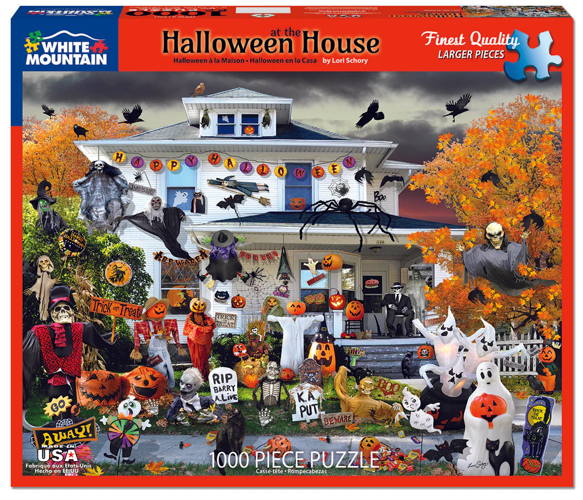 Halloween at the House - 1000 Piece Jigsaw Puzzle White Mountain