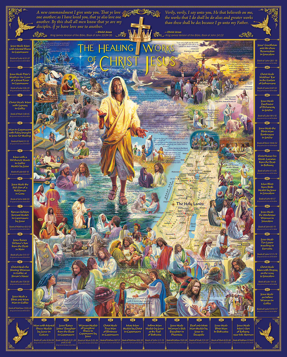 Healings of Jesus - 1000 Piece Jigsaw Puzzle White Mountain