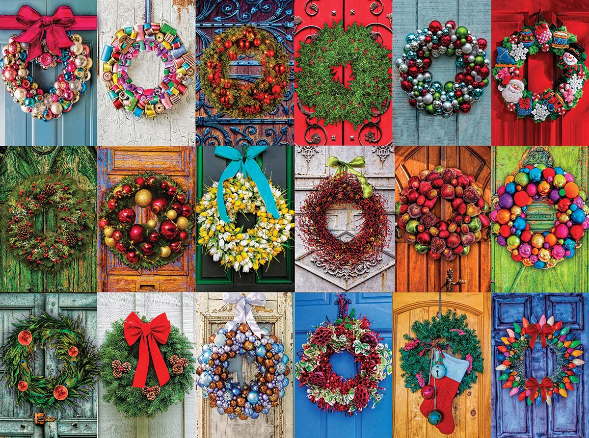 Holiday Wreaths - 500 Pieces White Mountain