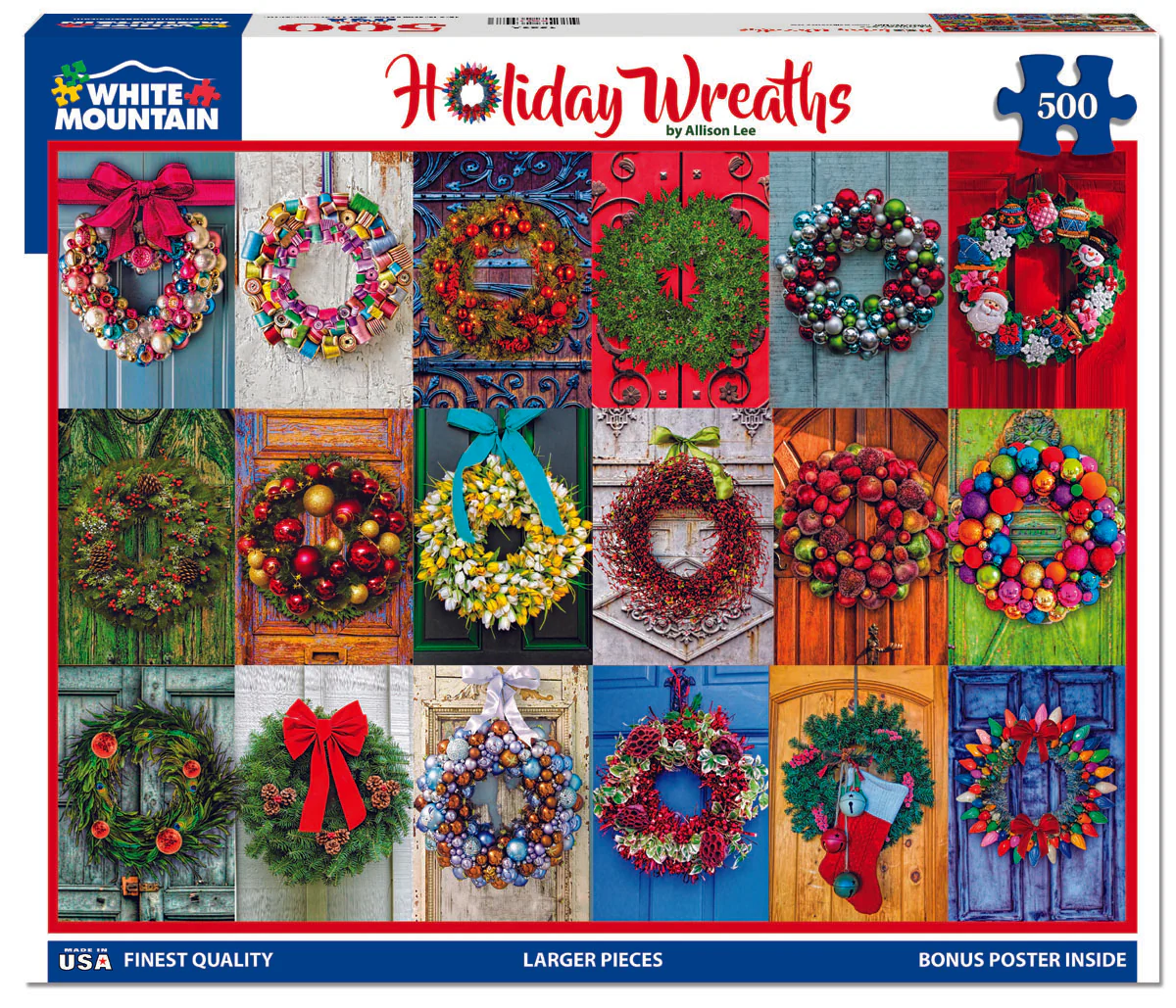 Holiday Wreaths - 500 Pieces White Mountain