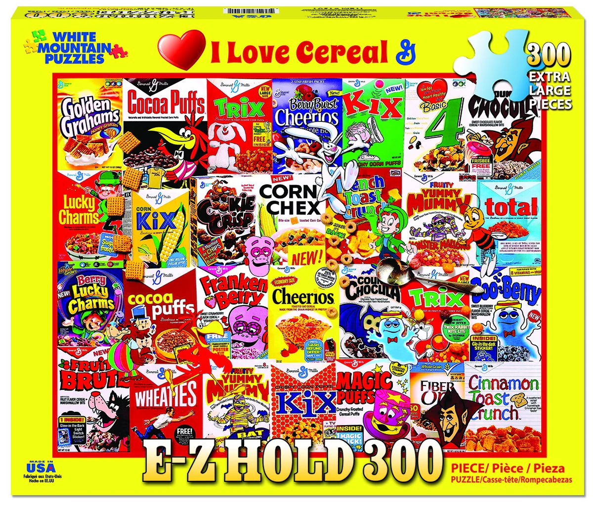 I Love Cereal - 300 Piece Jigsaw Puzzle White Mountain
