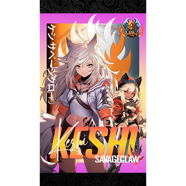 Soul Masters TCG: Gridded Playmat /w Bag- Keshi Savageclaw full surface view