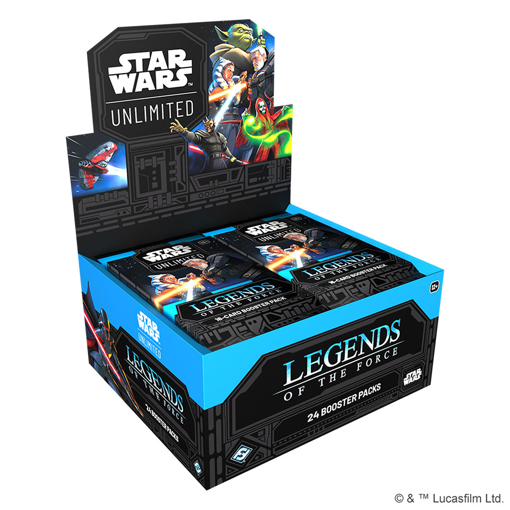 Star Wars Unlimited: Legends of the Force - Case of (6) Booster Display Boxes