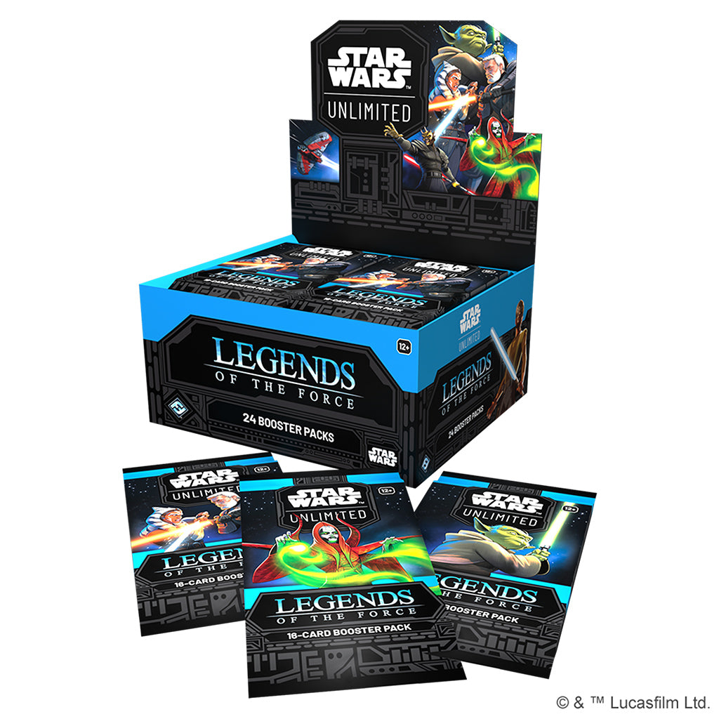Star Wars Unlimited: Legends of the Force - Case of (6) Booster Display Boxes