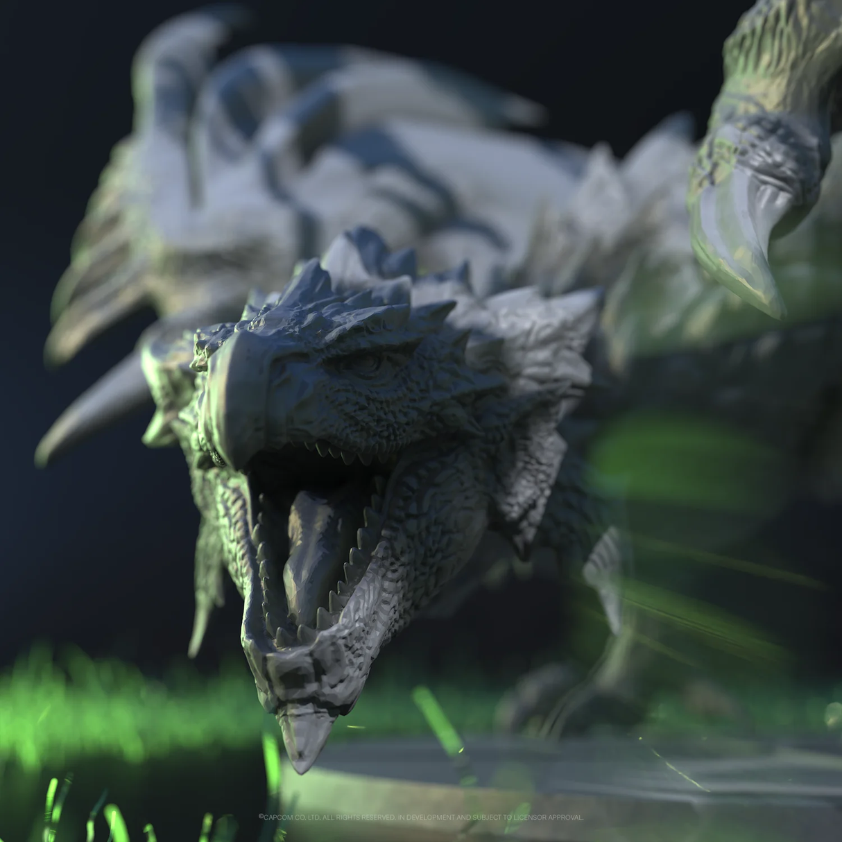 Monster Hunter World Ancient Forest with detailed monster miniatures