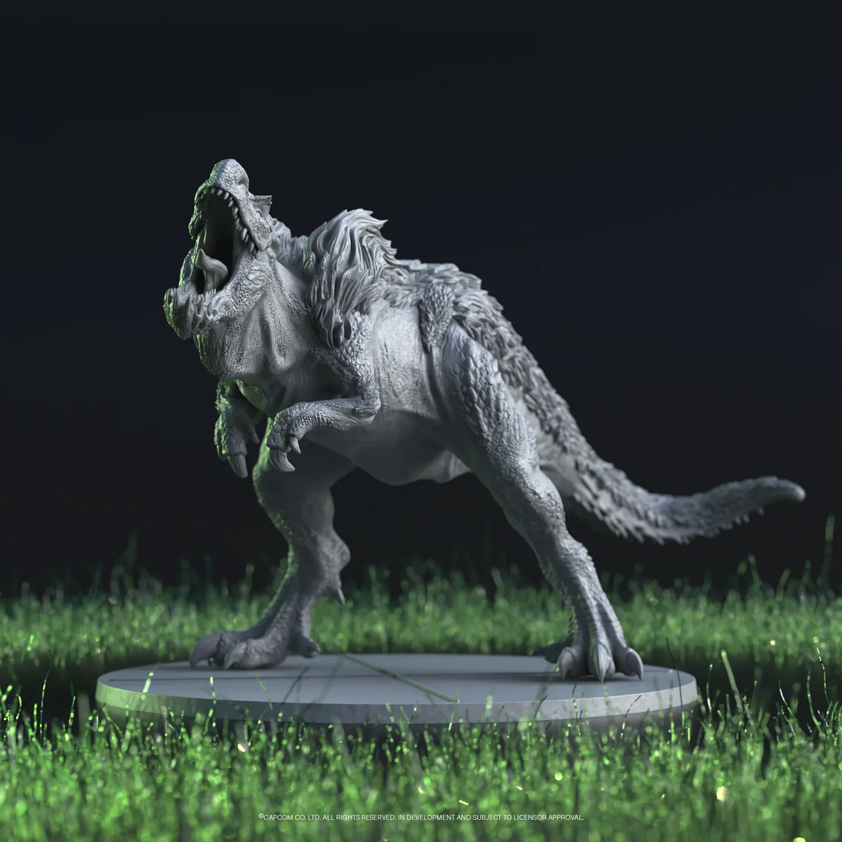 Monster Hunter World Ancient Forest with detailed monster miniature