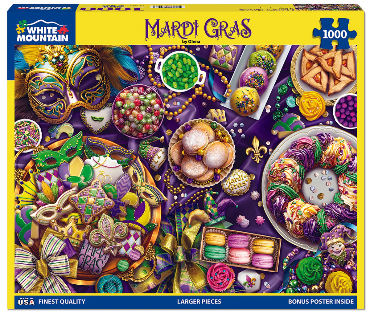 Mardi Gras - 1000 Piece Jigsaw Puzzle White Mountain