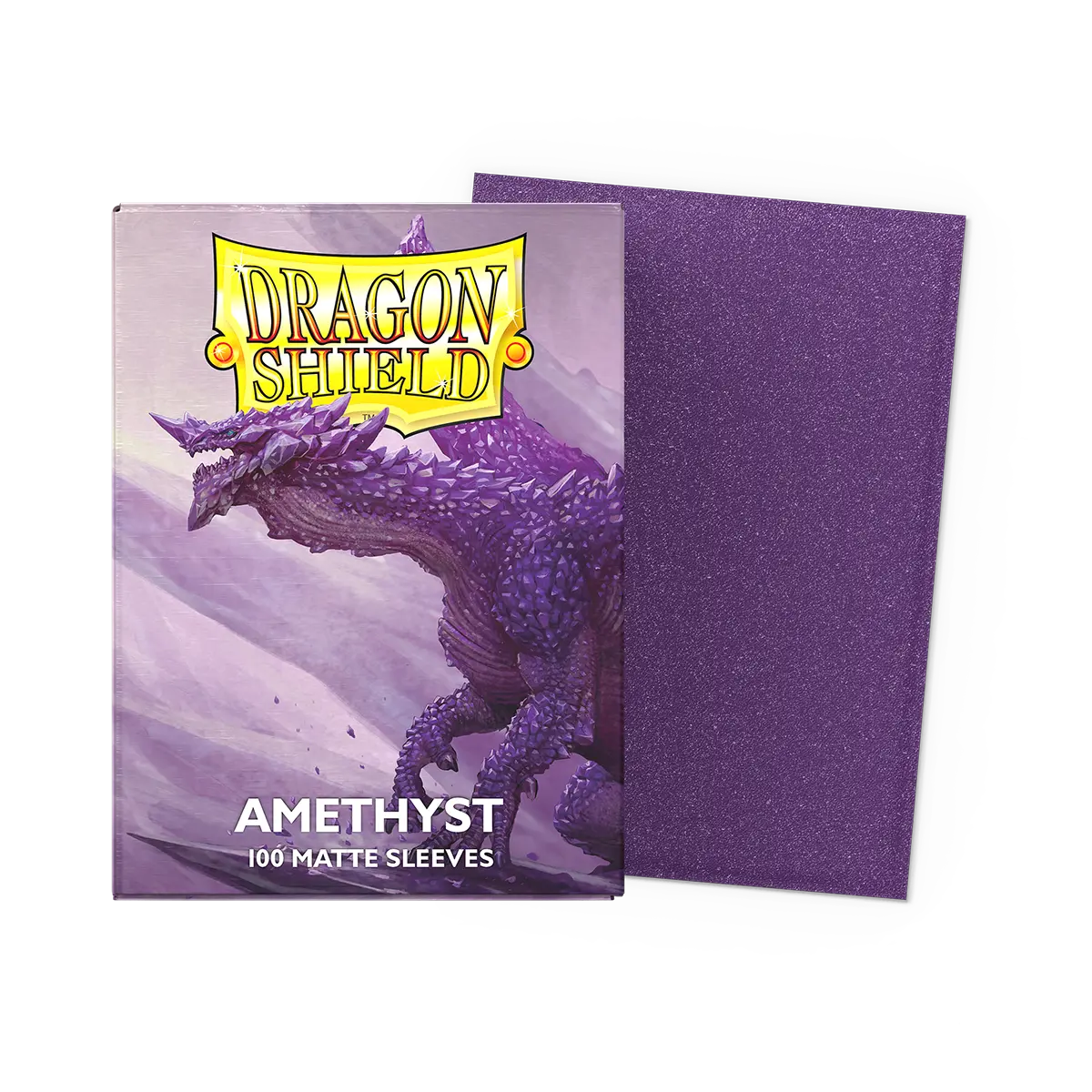 Dragon Shield - Matte Amethyst Sparkly Sleeves - Standard Size | Elderwoods