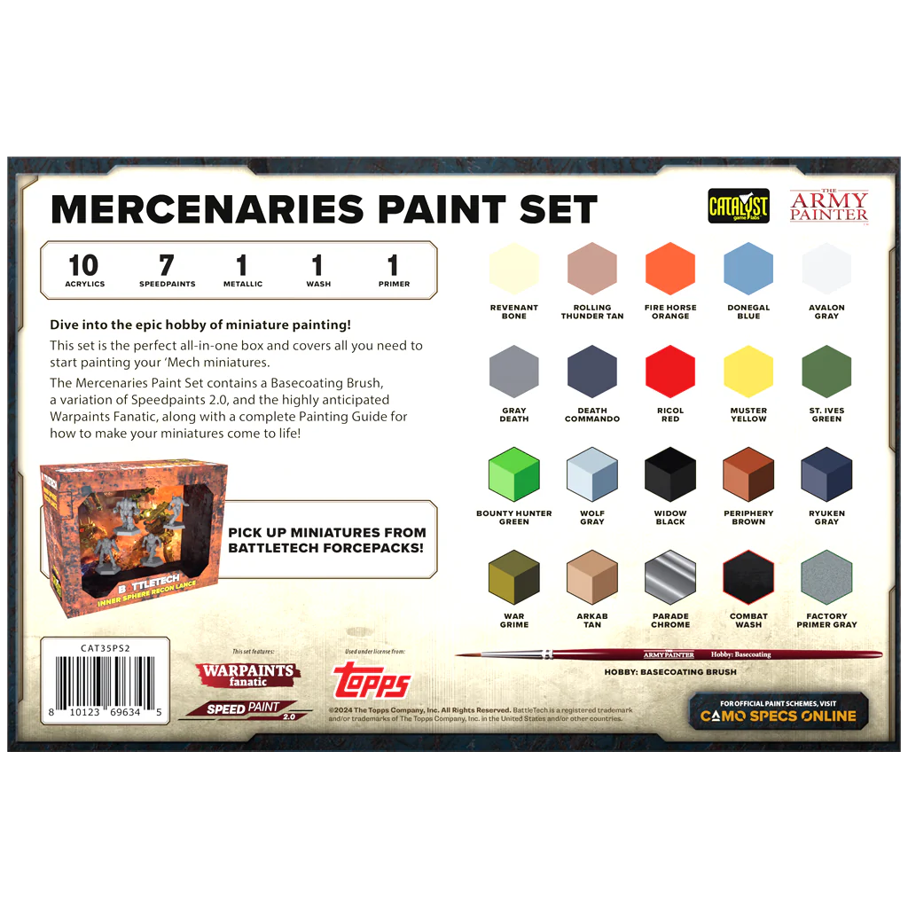 BattleTech: Mercenaries Paint Set (The Army Painter)