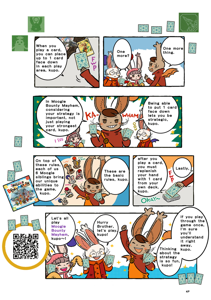 Moogle Bounty Mayhem Final Fantasy complete game setup with all components