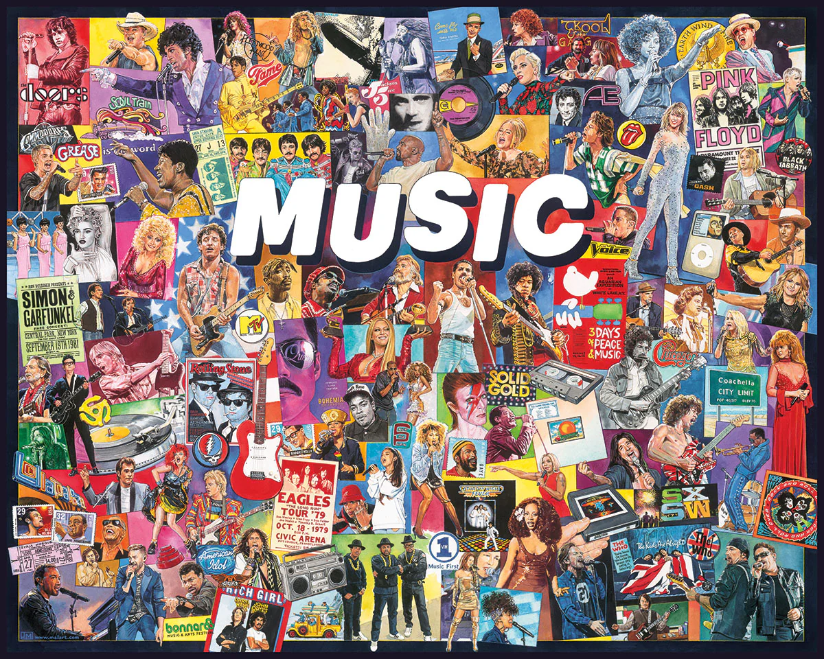 Music - 1000 Piece Jigsaw Puzzle White Mountain