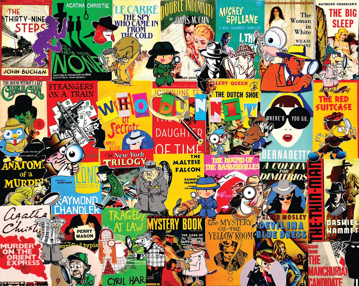 Mystery Books - 1000 Piece Jigsaw Puzzle White Mountain