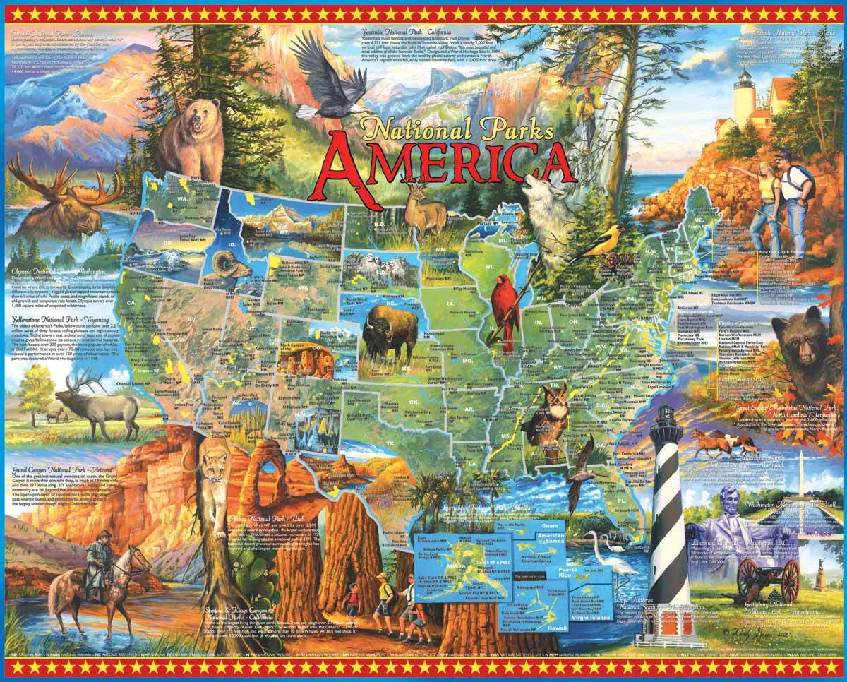 National Parks - 1000 Piece Jigsaw Puzzle White Mountain