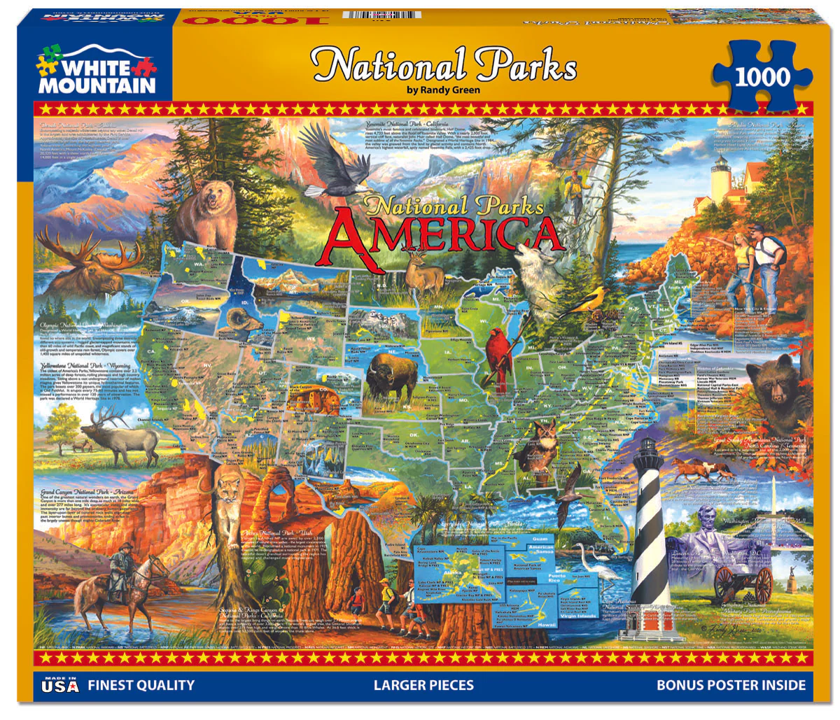 National Parks - 1000 Piece Jigsaw Puzzle White Mountain
