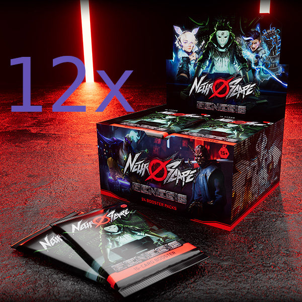 Neuroscape TCG: Genesis Unlimited Booster Display Case (12 booster displays) (Pre-Order)