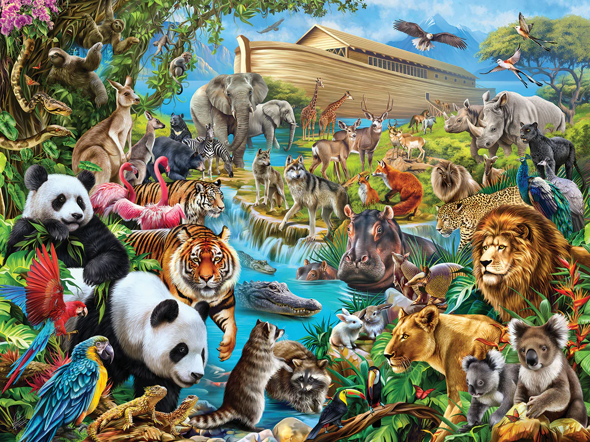 Noah's Ark - 300 Piece Jigsaw Puzzle White Mountain