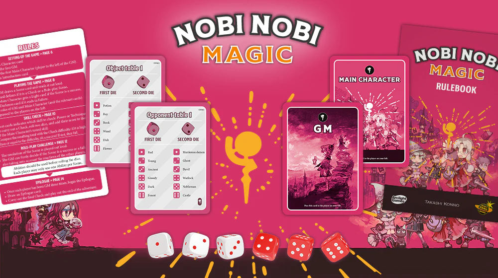 Nobi Nobi RPG: Magic RPG additional game components and materials