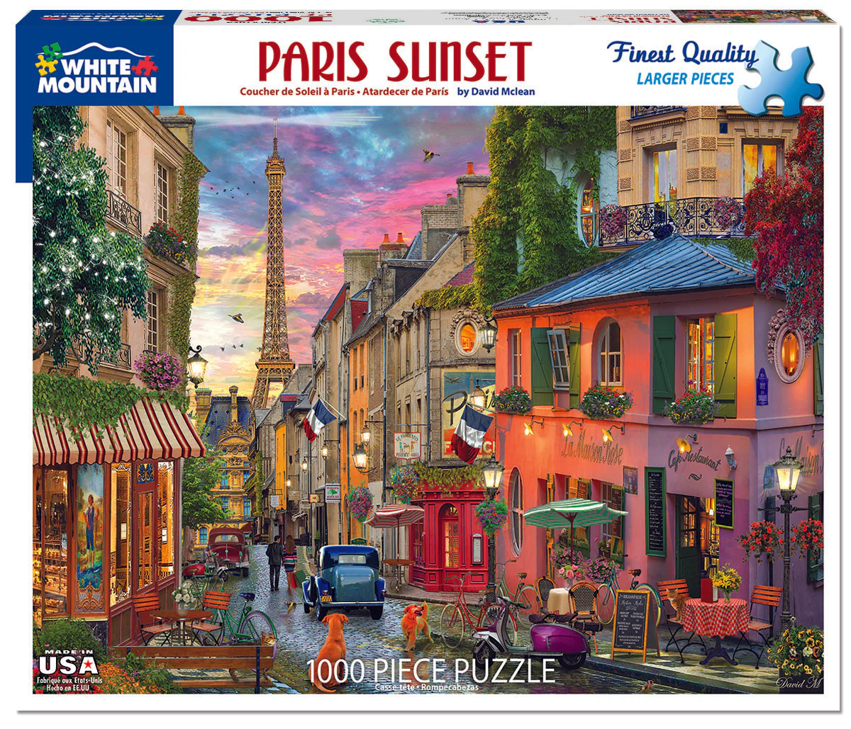 Paris Sunset - 1000 Piece Jigsaw Puzzle White Mountain