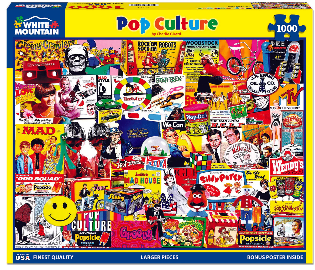 Pop Culture - 1000 Piece Jigsaw Puzzle White Mountain