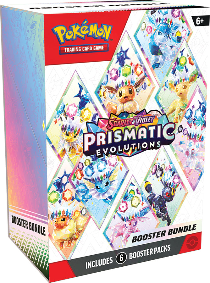 Pokemon Scarlet & Violet Prismatic Evolutions Booster Bundle (6 packs)