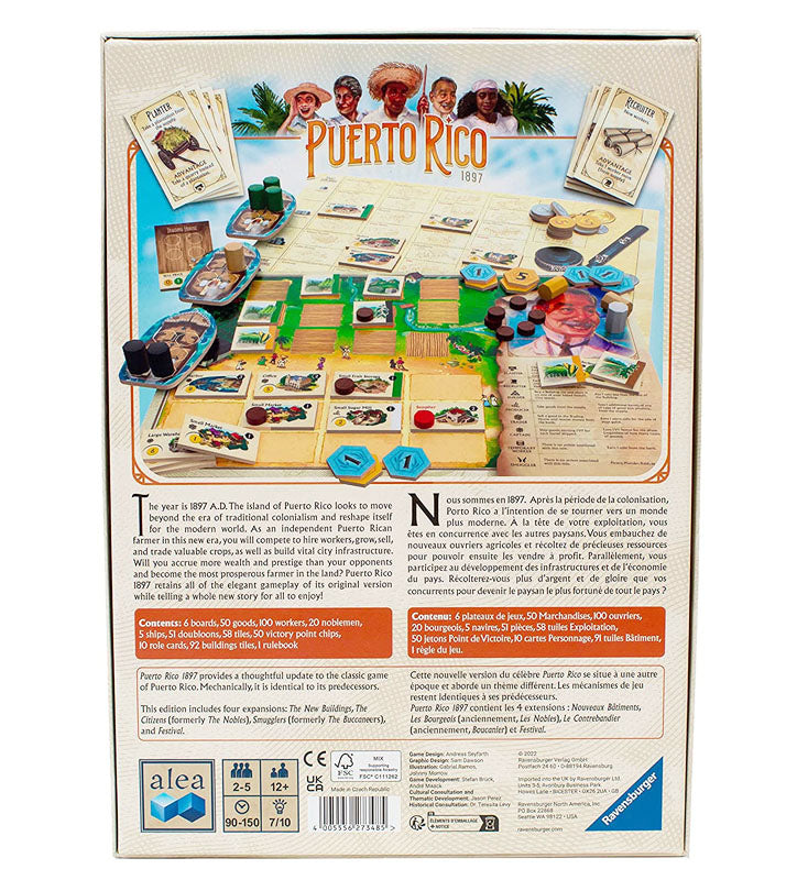 Puerto Rico 1897 resource management and building cards