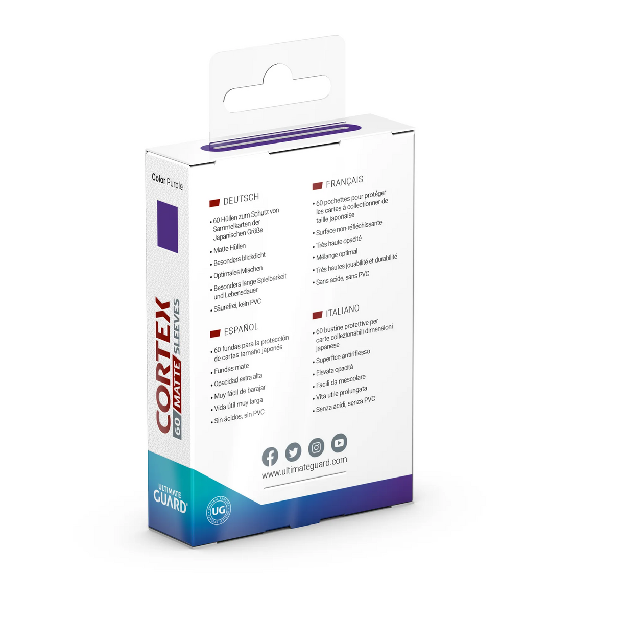 Ultimate Guard CORTEX Japanese Matte Purple Sleeves (60ct)