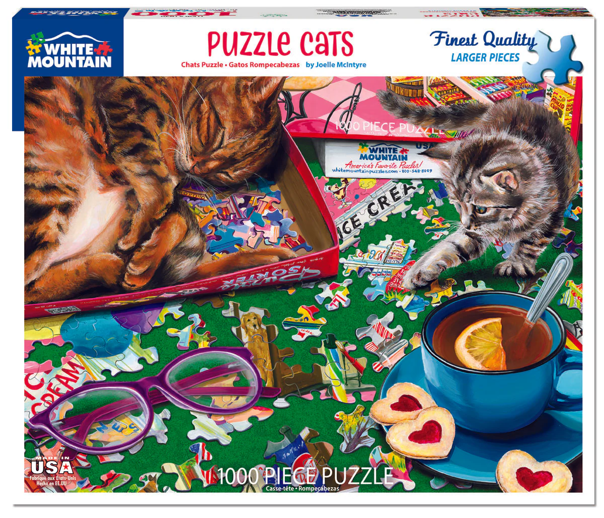 Puzzle Cats - 1000 Piece Jigsaw Puzzle White Mountain