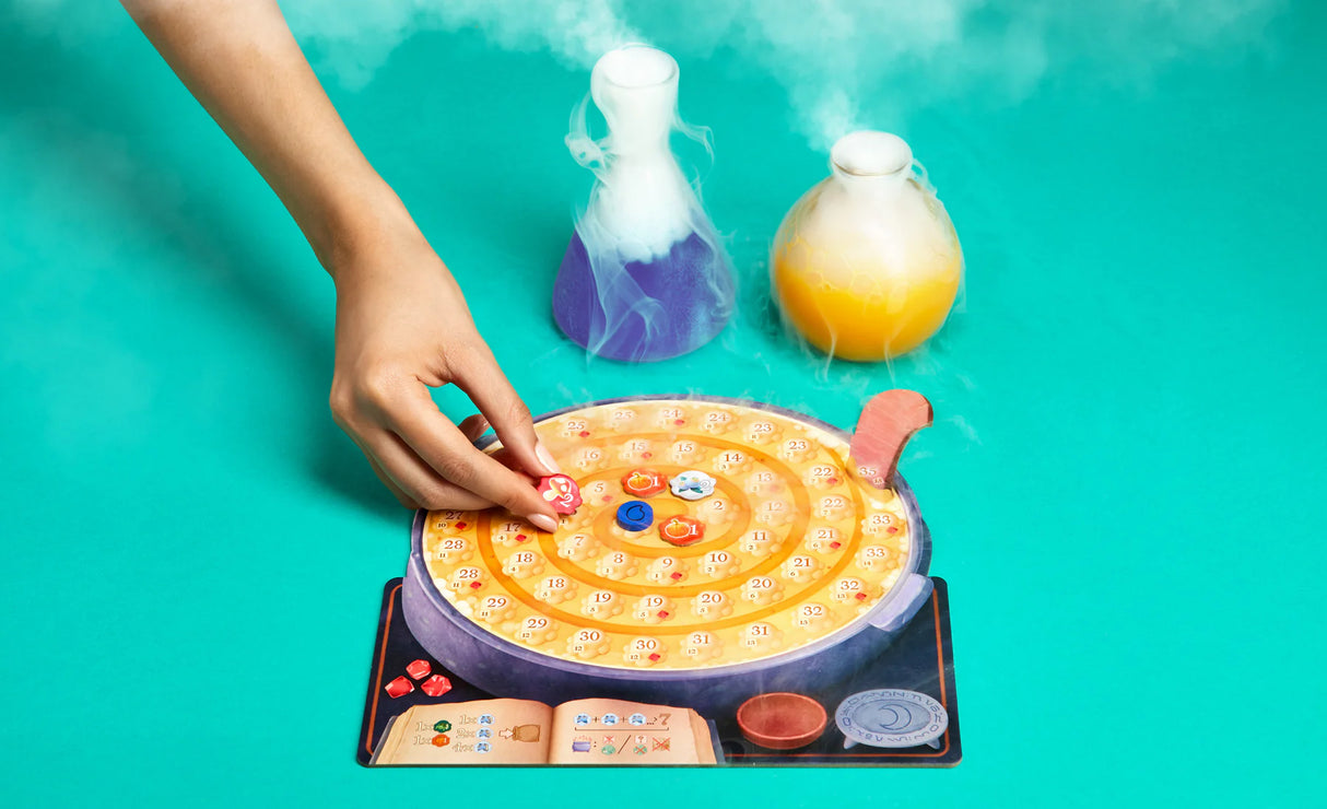 Quacks potion brewing gameplay and components