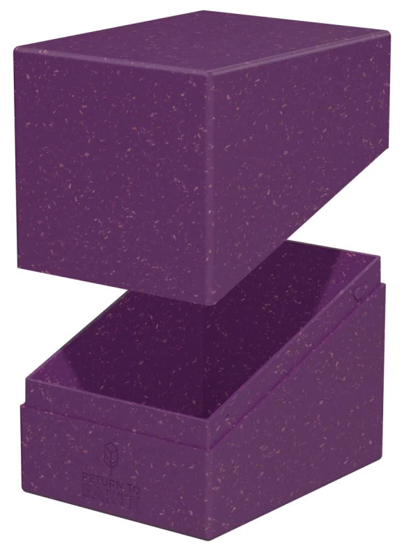 Ultimate Guard RTE Boulder 133+ Purple open showing card storage