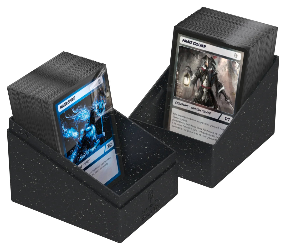 Ultimate Guard RTE Boulder 133+ Black side view with magnetic closure