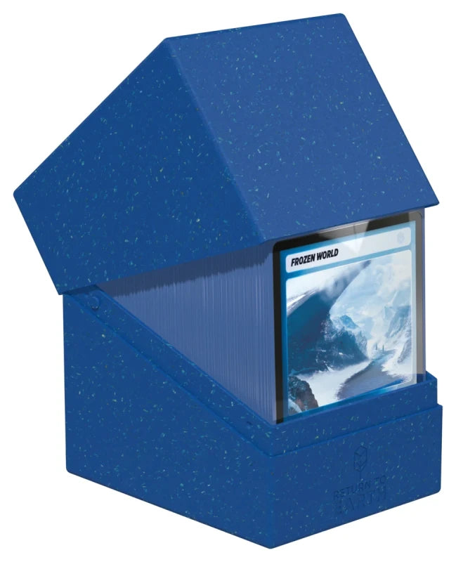 Ultimate Guard RTE Boulder 133+ Blue open showing card storage