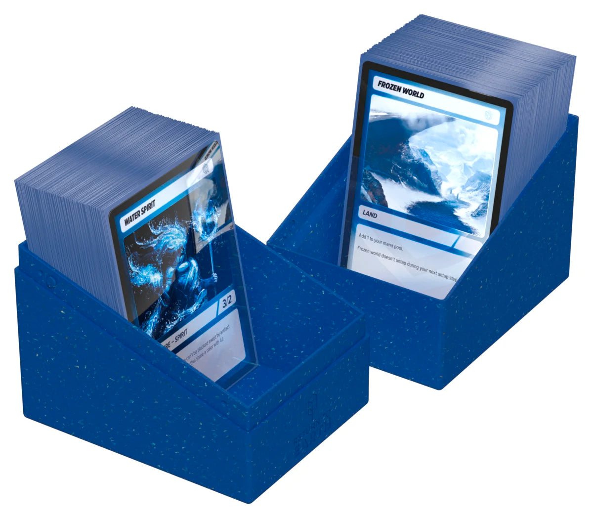 Ultimate Guard RTE Boulder 133+ Blue side view with magnetic closure