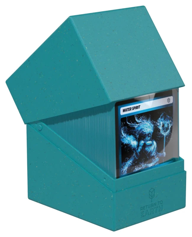 Ultimate Guard RTE Boulder 133+ Petrol open showing card storage