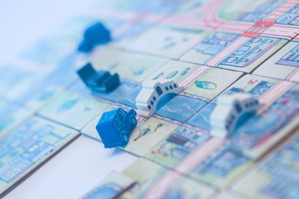 Railroad Tiles: Canals Expansion board game component close-up