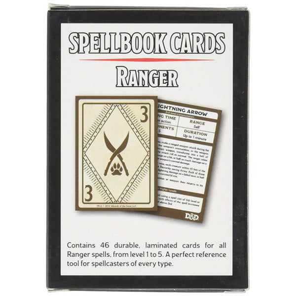 D&D 5e: Spellbook Cards - Ranger Deck