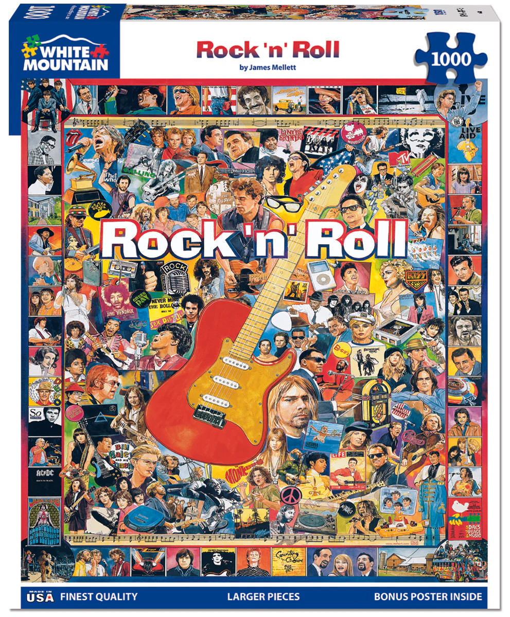Rock 'n' Roll - 1000 Piece Jigsaw Puzzle White Mountain