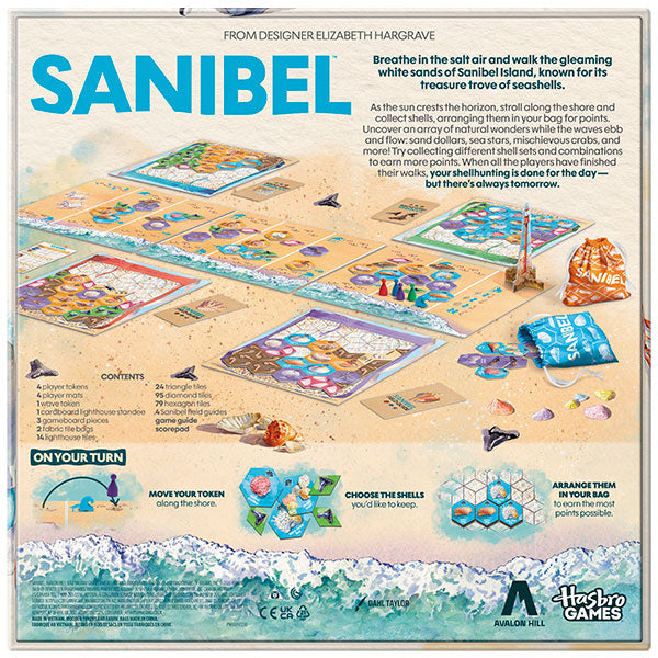 Sanibel Board Game beach and shell collecting theme
