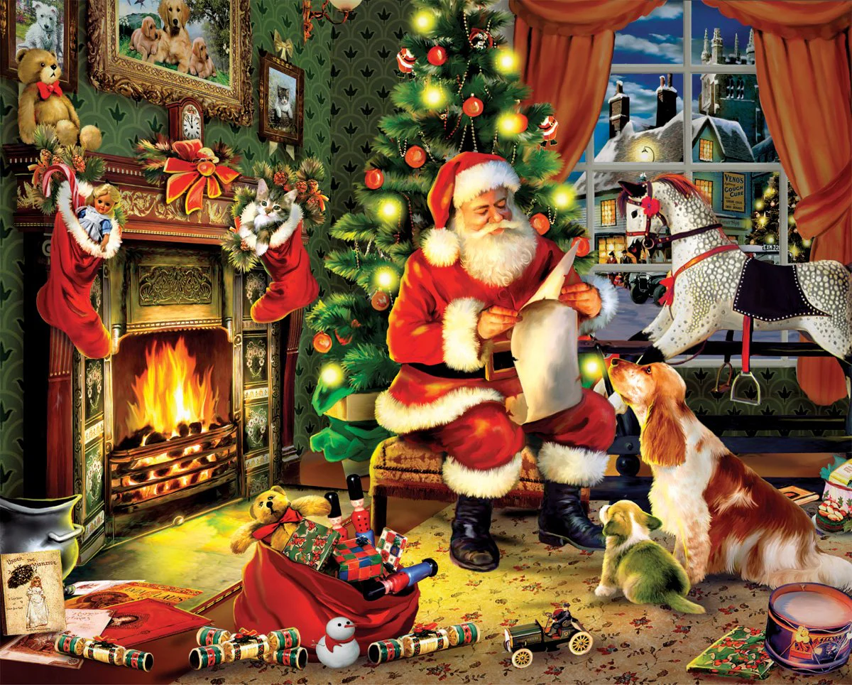 Santa's List - 300 Piece Jigsaw Puzzle White Mountain