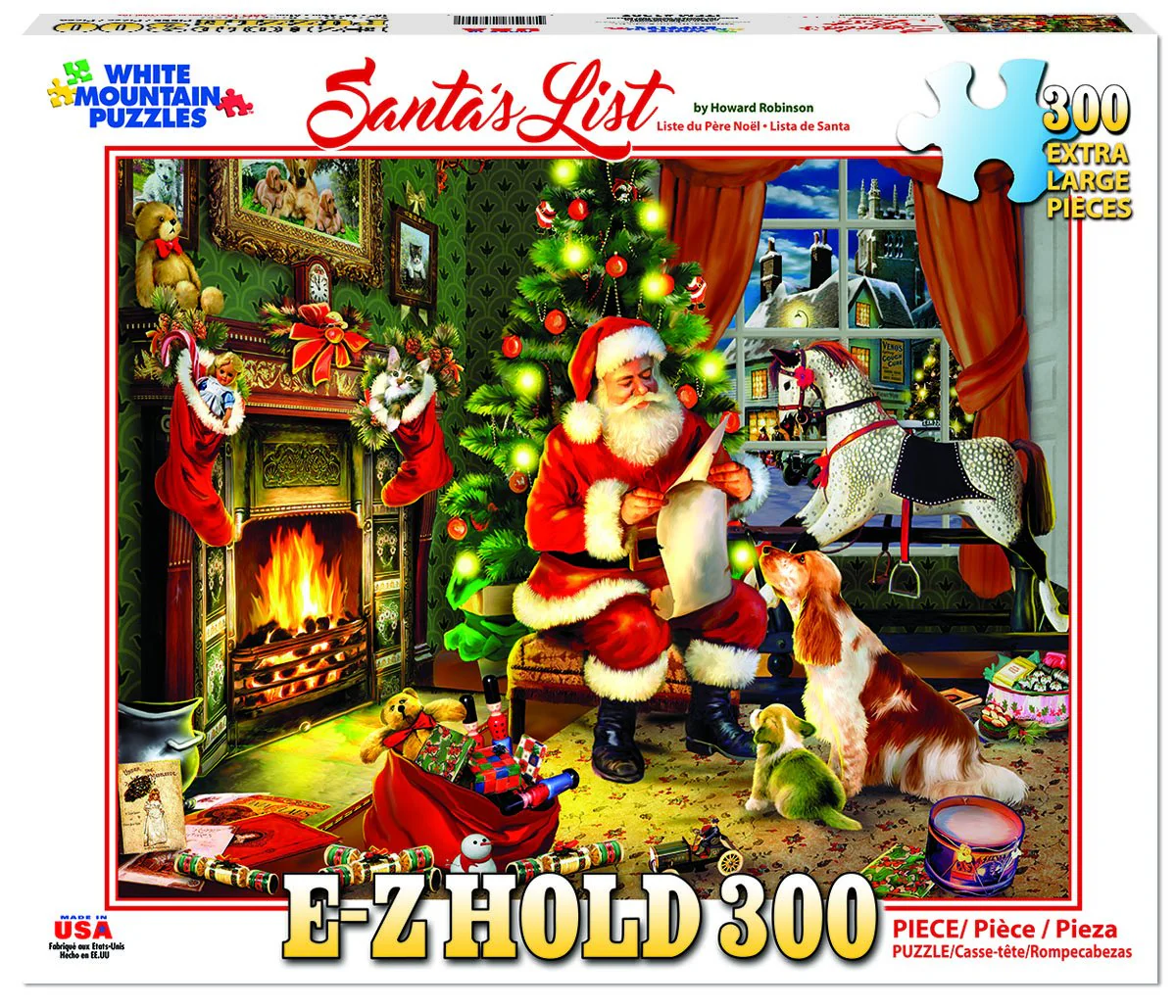 Santa's List - 300 Piece Jigsaw Puzzle White Mountain