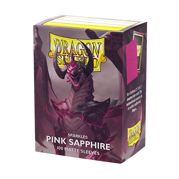 Dragon Shield Sleeves: Standard- Matte Sparkles Pink Sapphire