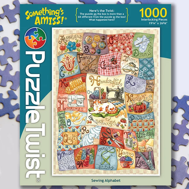 Sewing Alphabet - 1000pc Puzzle Twist