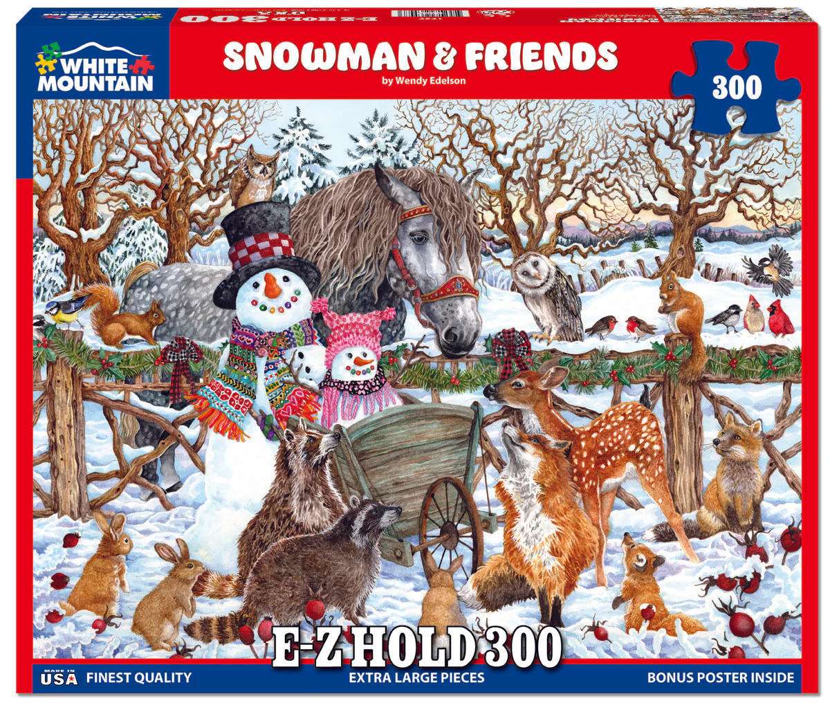 Snowman & Friends - 300 Piece Jigsaw Puzzle White Mountain