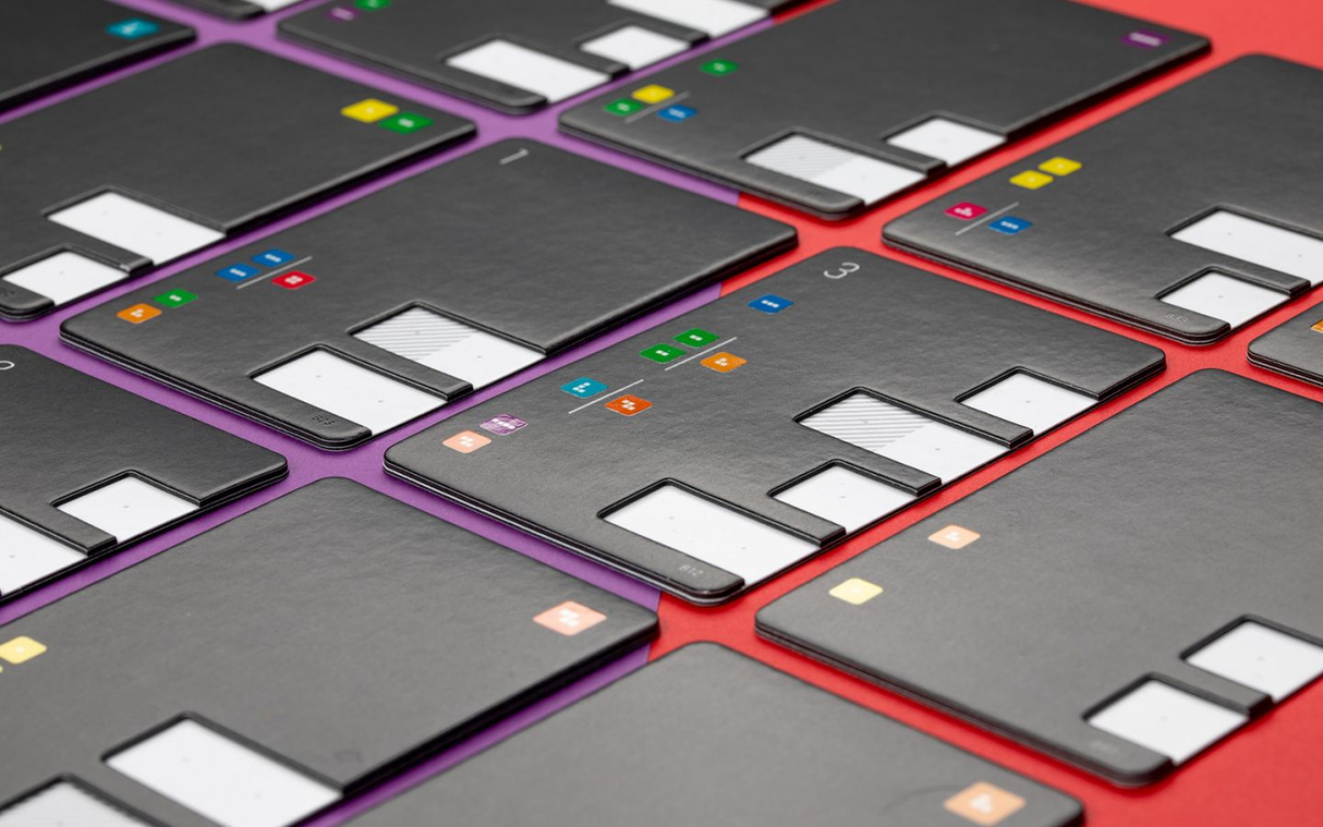 Square One board game components and tiles