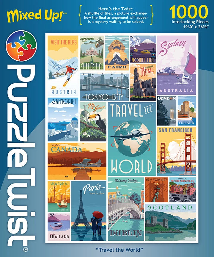Travel the World - 1000pc Puzzle Twist
