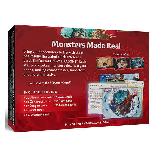 D&D 5e: Reference Cards - Trove Monsters - Fearsome And Ferocious