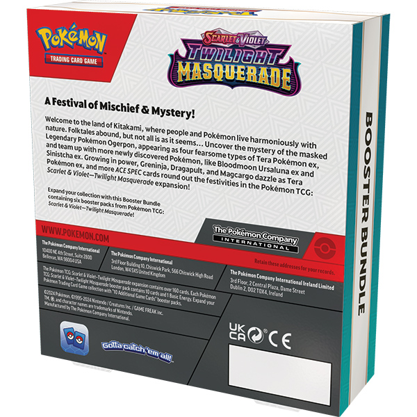 Pokemon: Scarlet & Violet 6 Twilight Masquerade Booster Bundle Reprint