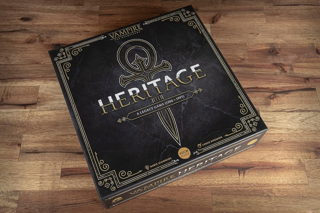 Vampire the Masquerade Heritage box contents and components