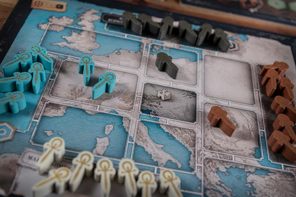 Vampire the Masquerade Heritage game board and miniatures