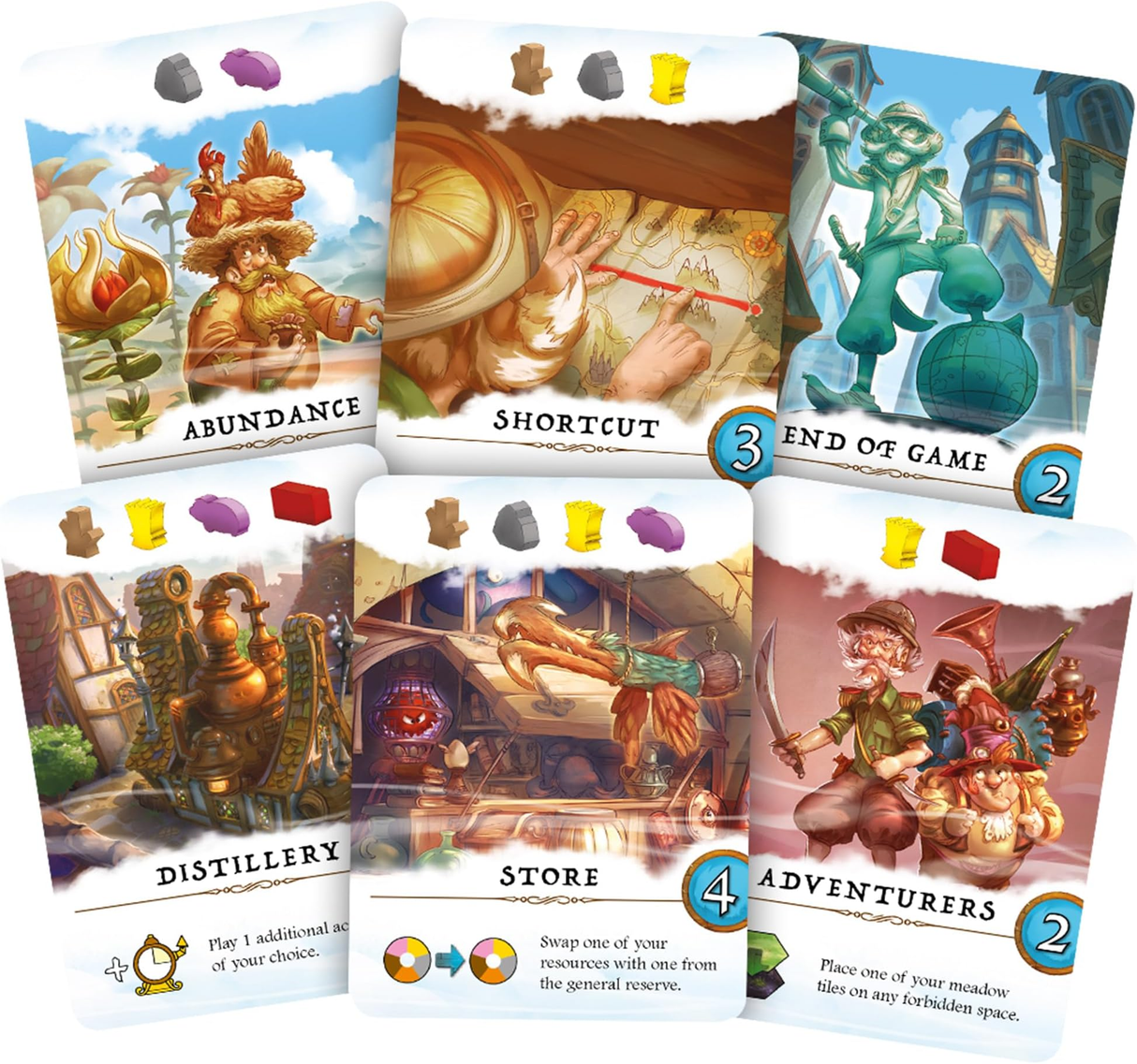 Via Nebula game board and mist clearing mechanics